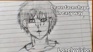 How to draw Anime face sketch in easy way |step by step|part 1 