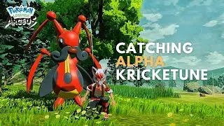 Catching an Alpha Kricketune in Pokemon Legends Arceus