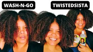 WASH-N-GO ON TYPE 4 NATURAL HAIR | Wash-N-Go using the Twistedsista  Products | & was I impressed...