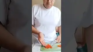 Cortes aprendidos en clase: Corte Brunoise, Corte Juliana y Corte Fino