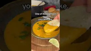 Very creamy Red lentil soup- high protein