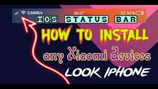iphone status bar on all xiaomi devices| no app no root