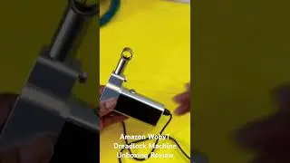 Amazon WobyT Dreadlock Machine Unboxing and review #dreadlockmachine #locs #locextensions