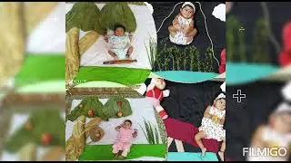 Garden theme Baby Photoshoot Ideas at Home|
