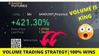 🔥Binance Futures Trading🔥 | Best Volume Strategy | 98.9% Win Rate.