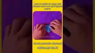 how to make an easy and simple stork out of origami paper