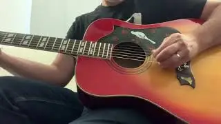 1970s Lawsuit Era Unbranded Gibson Dove Copy Acoustic Guitar Open Book Headstock Japan Suzuki W-65HA