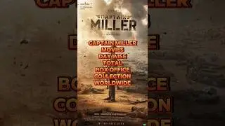 Captain Miller Movies Daywise Total Box office Collection worldwide #captainmiller #trending