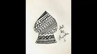 Draw with me Spade | Simple Mandala Art