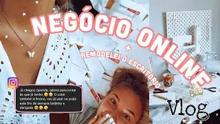 COMO &Eacute; TER UM NEG&Oacute;CIO ONLINE: remodelei o escrit&oacute;rio, + 70 encomendas, HAUL IKEA e dicas 💸🤯