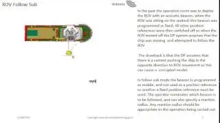 Follow sub or follow target mode in Dynamic Positioning