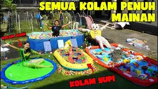 KITA BERENANG DI SEMUA KOLAM MAINAN, KOLAM SLIME, KOLAM YUPI, KOLAM BOLA?!