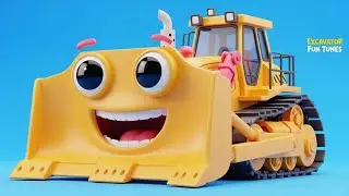 Bulldozer and Friends Build a City | 3D Construction Vehicles for Kids