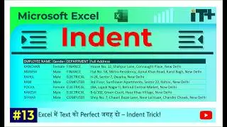 Excel Indent in Hindi | How to Use Increase & Decrease Indent in Excel