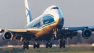 STRANGE Airbus sound / AIRBUS 350 / BOEING 747-8 / ASKCargo 003#