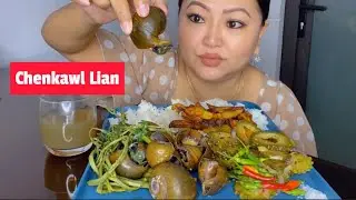 Chengkawl/ tuikep siam dan leh then dan. Changkha tauh, dum zawngtah #asmr #mukbang #mizofood #food