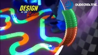 DUDECREATIVE&trade; Glow Track Racing Set