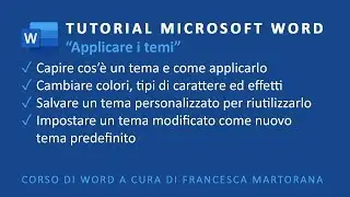 WORD | Microsoft 365 - Tutorial 16: Temi in Word