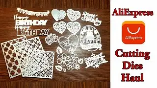 Unboxing ALIEXPRESS parcels || Metal Die cuts || with sample cutting