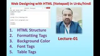 HTML Basic Course for Beginners|Web Designing with HTML|OPAC Customization with HTML  in urdu/hindi