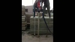 Hincar vallas de madera con Hincadora PDR 95 CP
