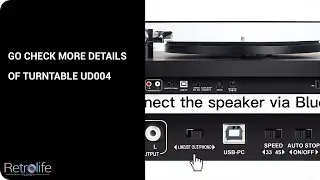 Retrolife Turntable Brand New Model UD004 In Original Packaging Review