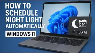 How to Schedule Night Light Automatically on Windows 11 | Turn On & Off Night Light
