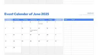 2025 Event Calendar Templates for PowerPoint and Google Slides Free Download