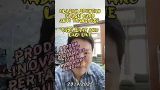 Ulasan Spontan Flash Card Anti Transpose Karya Aku sendiri , Produk Inovatif Pertama di Dunia ❤️