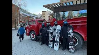 We had a war in our cabin. Snowboarding Trip!!