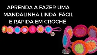 Aprenda a fazer uma MANDALINHA linda, fácil e rápida em CROCHÊ | Solange Arruda