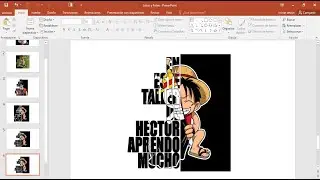 Como hacer una imagen con texto en Power Point 2023