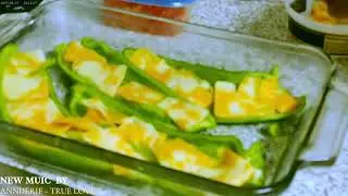 CHEESY GREASY PEPPER BOATS