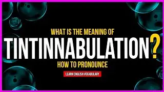 What Is The Meaning of TINTINNABULATION   |  Improve Your English
