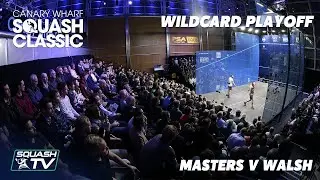 LIVE SQUASH: Canary Wharf Wild Card Playoff - Josh Masters v Tom Walsh