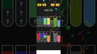 Water sort puzzle level 437