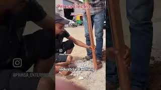 Industrial earthing kese kare #earthing #wiring #gujarat