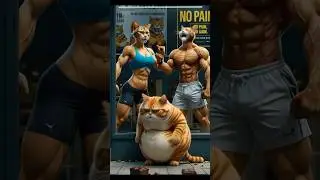 Fitness Journey of a Cat. See the transformation at the end 💪