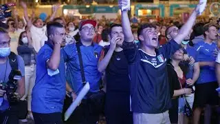 Euro 2020: Italians celebrate opening goal against Belgium | AFP
