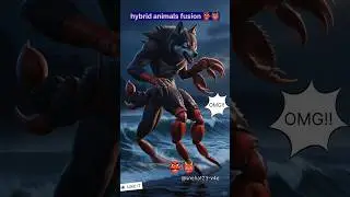 hybrid animals fusion 👹#shorts #sorts #hybrid #animals