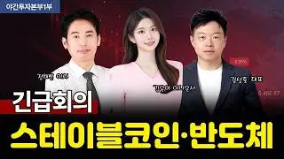 [야간투자본부 1부] 긴급회의 / 반도체 여전히 싸다? 지금 담을 종목은? / 스테이블코인법 임박…관련주 전망은? / 김성훈 대표, 정태근 이사