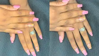 POLYGEL NAIL TUTORIAL | GOLD FOIL NAILS #nailtutorial #polygel