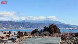 ４Ｋ【LIVE】諏訪湖八ヶ岳ライブカメラ１　信州　諏訪盆地　 Live stream in Lake Suwa Nagano Japan