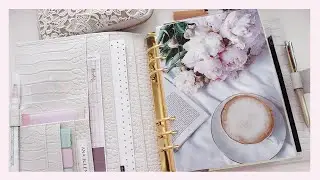 Planner Flipthrough  | VDS Custom Beige Croco Rings with Erin Condren A5 Daily Duo | Ana Jolene