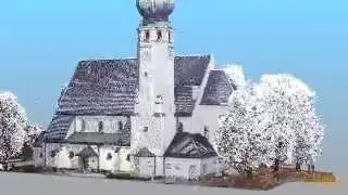 Videoflug mit / Fly-through video with FARO Scene Video Pro - St. Canisius
