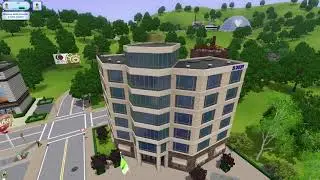 The Sims 3 - Sunset Valley - 175 Main Street - Doo Peas Corporate Tower