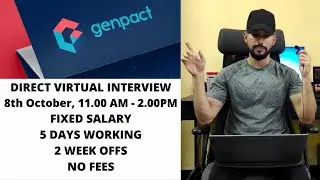 Genpact Recruitment 2021 | Genpact Jobs | Genpact Off Campus Placement 2021 | Jobs In Genpact 2021