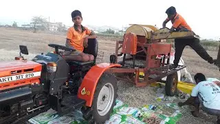 VST SHAKTI MT 270 Tractor with Multicrop Threather| vst shakti mt 270 |