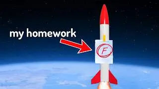 I built a rocket to send my homework to space