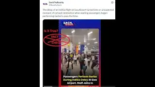Does this video show people performing Garba during IndiGo flight crisis at Goa Airport?Here's truth